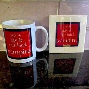 NEW! Twilight Inspired Mug & Coaster